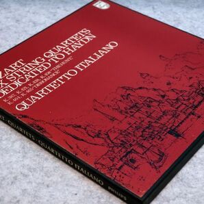 モーツァルト 弦楽四重奏曲「ハイドン・セット」 イタリア四重奏団 蘭PHILIPS 3LP箱の画像2