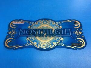 中古 アーケード筐体　コナミ　KONAMI　ノスタルジア　タイトルパネル