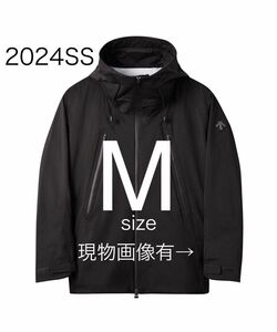 【2024春夏モデル】デサントオルテライン ハードシェルジャケット“クレアス” ブラック Mサイズ