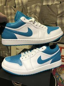 NIKE ナイキ　AIR JORDAN 1 LOW　エアジョーダン１ロー　553558-174　サイズ10.５　ホワイト/アクアトーン　FK