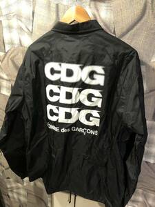 CDG シーディージー コーチジャケット SZ-J004 AD2018 サイズL ブラック　FK