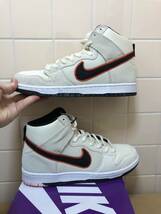 NIKE SB DUNK HIGH PRM ナイキ スケートボーディング ダンク ハイ プロ プレミアム DO9394-100 サイズUS9 27.0cm ベージュ　FK_画像1