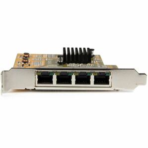 StarTech.com GbE 4ポート増設PCI Express対応ネットワークLANアダプタカード 4x Gigabit Ethernet拡張用PCIe NICカード ST1000SPEX43の画像2
