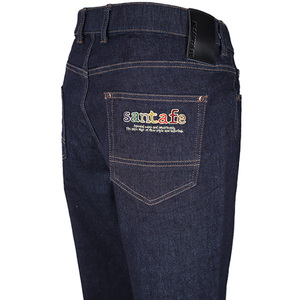 * Santa Fe 86cm-96cm(50) stretch jeans Denim Easy pants 24 new work spring summer men's Logo embroidery made in Japan g-249-61401-098