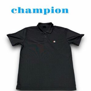 champion チャンピオン　メンズ　ポロシャツ　黒　 半袖ポロシャツ