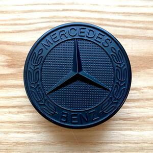 Mercedes Benz メルセデスベンツ 純正 ボンネット スター エンブレム バッチ ブラック 黒 204-817-06-16 A3480
