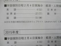 TN94-030 教学社 赤本 関西学院大学[経済学部/人間福祉学部/国際学部](学部個別日程) 最近3カ年 2017 英/数/国/歴史 sale 14m1C_画像3