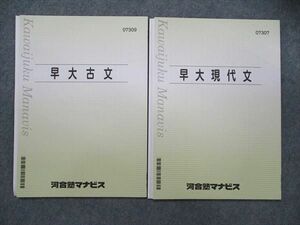 TM90-036 河合塾マナビス 早大現代文/古文 未使用 2021 計2冊 sale 10s0B