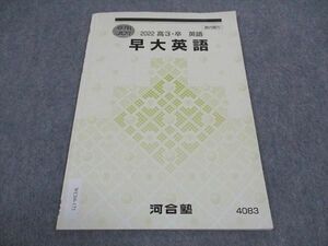 WC04-171 河合塾 早大英語 早稲田大学 テキスト 2022 夏期講習 04s0B