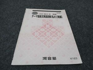 WD96-010 河合塾 テーマ超長文英語読解 私大 発展 2022 夏期講習 03s0B