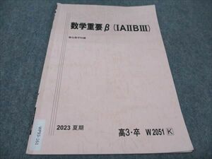 WF93-161 駿台 数学重要B (IAIIBIII) 2023 夏期 02s0B