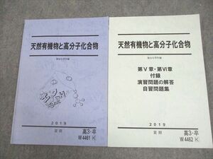 VZ10-091 駿台 化学 天然有機物と高分子化合物/第V章・第VI章、付録、演習問題の解答、自習問題集 テキスト 2019 夏期 2冊 18S0C