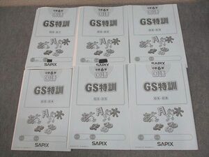 WE10-036 SAPIX 小6 国語 GS特訓 GS-01～06 2021年度版 計6冊 24S2D