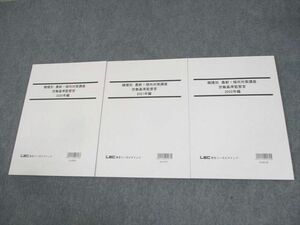 WE12-108 LEC東京リーガルマインド 公務員試験 職種別 最新傾向対策講座 労働基準監督官 2023年合格目標 未使用品 計3冊 24S4B