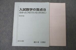 WC25-072 駿台 入試数学の盲点B〈わかったつもりでいる人のために〉 テキスト 2016 夏期 小林隆章 13m0C