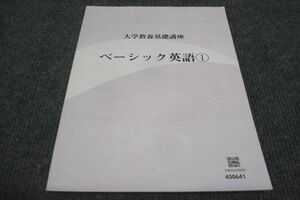 WF30-143 ナガセ 大学教養基礎講座 ベーシック英語1 未使用 10m0B