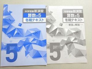 WE37-067 塾専用 中学受験新演習 算数小5 冬期テキスト 状態良い 05 s5B