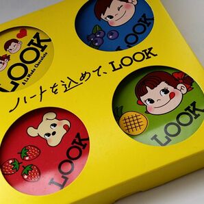 不二家　ハートを込めてLOOK缶　ペコちゃん　ルック缶　数量限定　チョコレート