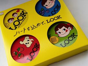 不二家　ハートを込めてLOOK缶　ペコちゃん　ルック缶　数量限定　チョコレート