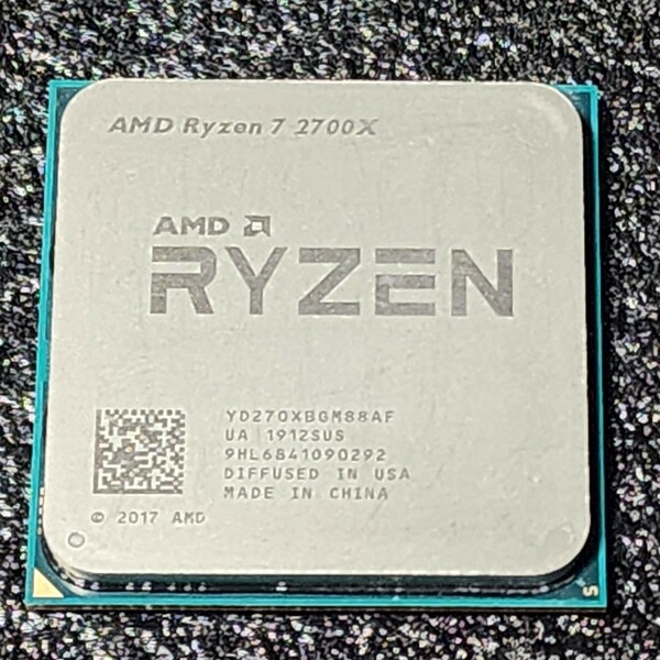 CPU AMD RYZEN7 2700X 3.7GHz 8コア16スレッド Socket AM4 PCパーツ 動作確認済み