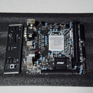 MSI H110I-S02 IOパネル付属 LGA1151 Mini-ITXマザーボード 第6・7世代CPU対応 Bios 動作確認済 PCパーツ