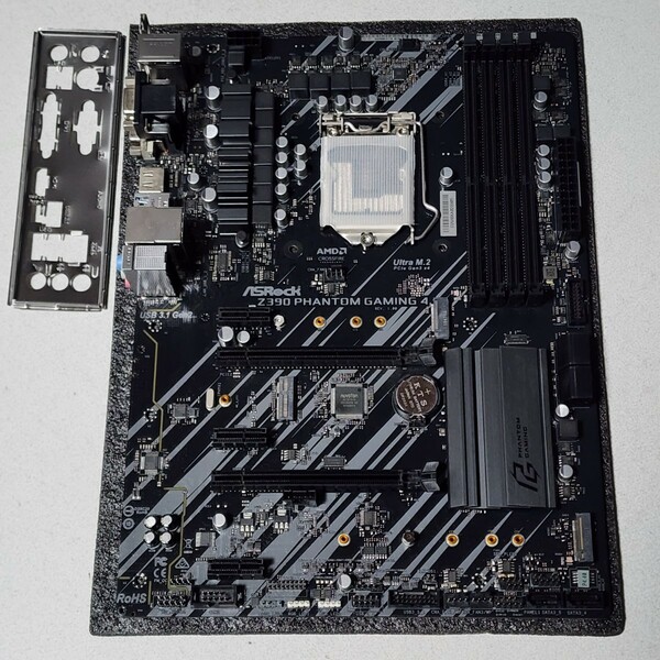 ASRock Z390 PHANTOM GAMING4 IOパネル付属 LGA1151 ATXマザーボード 第8・9世代CPU対応 最新Bios 動作確認済 PCパーツ