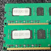 DDR3-1600MHz 16GB (8GB×2枚キット) メーカー不明 動作確認済み デスクトップ用 PCメモリ _画像2