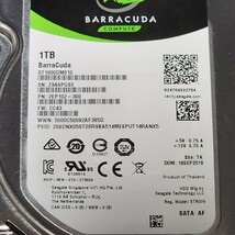 【送料無料】SEAGATE BARRACUDA ST1000DM010-2EP102 1TB 3.5インチ内蔵HDD 2016年製 フォーマット済み 正常品 PCパーツ 動作確認済_画像2