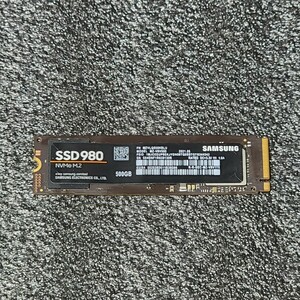 SAMSUNG SSD 980(MZ-V8V500) 500GB NVMe SSD フォーマット済み PCパーツ M.2 2280 動作確認済み 480GB 512GB