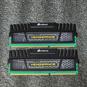 CORSAIR VENGEANCE DDR3-1600MHz 8GB (4GB×2枚キット) CMZ8GX3M2A1600C9 動作確認済み デスクトップ用 PCメモリ 