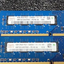 SK HYNIX DDR3-1600MHz 8GB (4GB×2枚キット) HMT351U6CFR8C-PB 動作確認済み デスクトップ用 PCメモリ _画像2