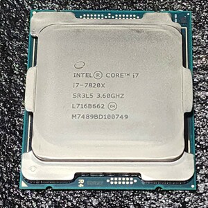 CPU Intel Core i7 7820X 3.6GHz 8 core 16s red SkyLake-X LGA2066 PC parts Intel operation verification ending 