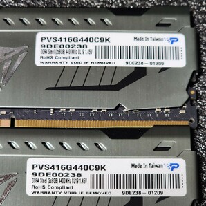 PATRIOT VIPER STEEL DDR4-4400MHz 16GB (8GB×2枚キット) PVS416G440C9K 動作確認済み デスクトップ用 PCメモリ (1)の画像2