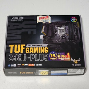 ASUS TUF GAMING Z490-PLUS IOパネル付属 LGA1200 ATXマザーボード 第10・11世代CPU対応 最新Bios 動作確認済 PCパーツの画像1