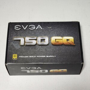 EVGA 750 GQ(210-GQ-0750-V1) 750W 80PLUS GOLD certification ATX power supply unit semi plug-in operation verification ending PC parts 