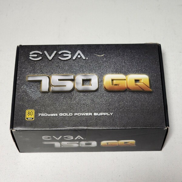 EVGA 750 GQ(210-GQ-0750-V1) 750W 80PLUS GOLD認証 ATX電源ユニット セミプラグイン 動作確認済み PCパーツ