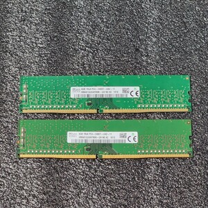 SK HYNIX DDR4-2400MHz 16GB (8GB×2枚キット) HMA81GU6AFR8N-UH 動作確認済み デスクトップ用 PCメモリ (1)