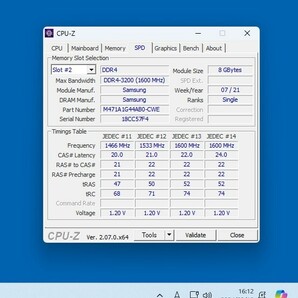SAMSUNG DDR4-3200MHz 16GB (8GB×2枚キット) 動作確認済み ノートパソコン用 PCメモリ の画像5