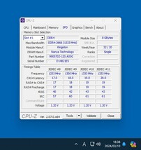 Kingston DDR4-2666MHz 8GB (8GB×1枚キット) KVR26N19S8/8 動作確認済み デスクトップ用 PCメモリ _画像4