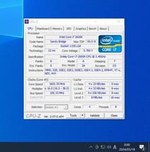 CPU Intel Core i7 2600K 3.4GHz 4コア8スレッド SandyBridge PCパーツ インテル 動作確認済み (2)_画像3