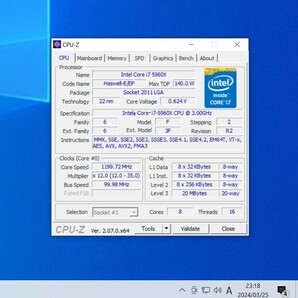 CPU Intel Core i7 5960X 3.0GHz 8コア16スレッド Haswell-E PCパーツ インテル 動作確認済み (2)の画像3