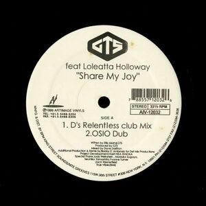 試聴 GTS Feat. Loleatta Holloway - Share My Joy [12inch] Artimage Vinyls US 1999 House