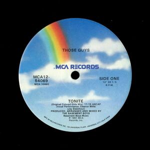 試聴 Those Guys - Tonite [12inch] MCA Records US 1991 House