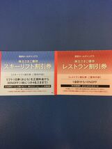 出品数量4/西武 スキー場 リフト券 ３０％割引券 株主優待券/苗場、軽井沢プリンス、万座、志賀高原、富良野、かぐら、妙高、狭山_画像1