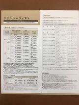 数量1-9◆2枚セット◆東急不動産株主優待券 ホテルハーヴェストクラブ宿泊割引券那須 鬼怒川 箱根甲子園　旧軽井沢 蓼科　箱根翡翠有馬六彩_画像3