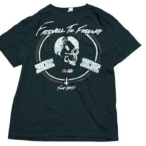 カナダ Farewell to Freeway バンド半袖Tシャツ スカルp87 M相当