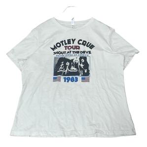 MOTLEY CRUE ヘヴィメタルバンド 半袖Tシャツ ツアーTシャツs90 L相当