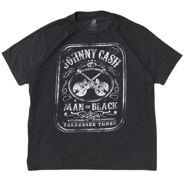 ZION ジョニーキャッシュ 半袖Tシャツ メンインブラック ロックT x35 XXL相当