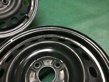 【送料無料】NHP10 アクア S 前期 純正 スチールホイール 15×5J 4穴-100 4本セット 冬用/スタッドレス用などにも♪ 鉄ホイル_画像9