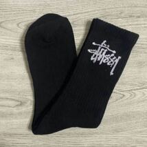 白黒セット○●STUSSY ステューシー メンズ ロゴソックス 男性 靴下_画像2